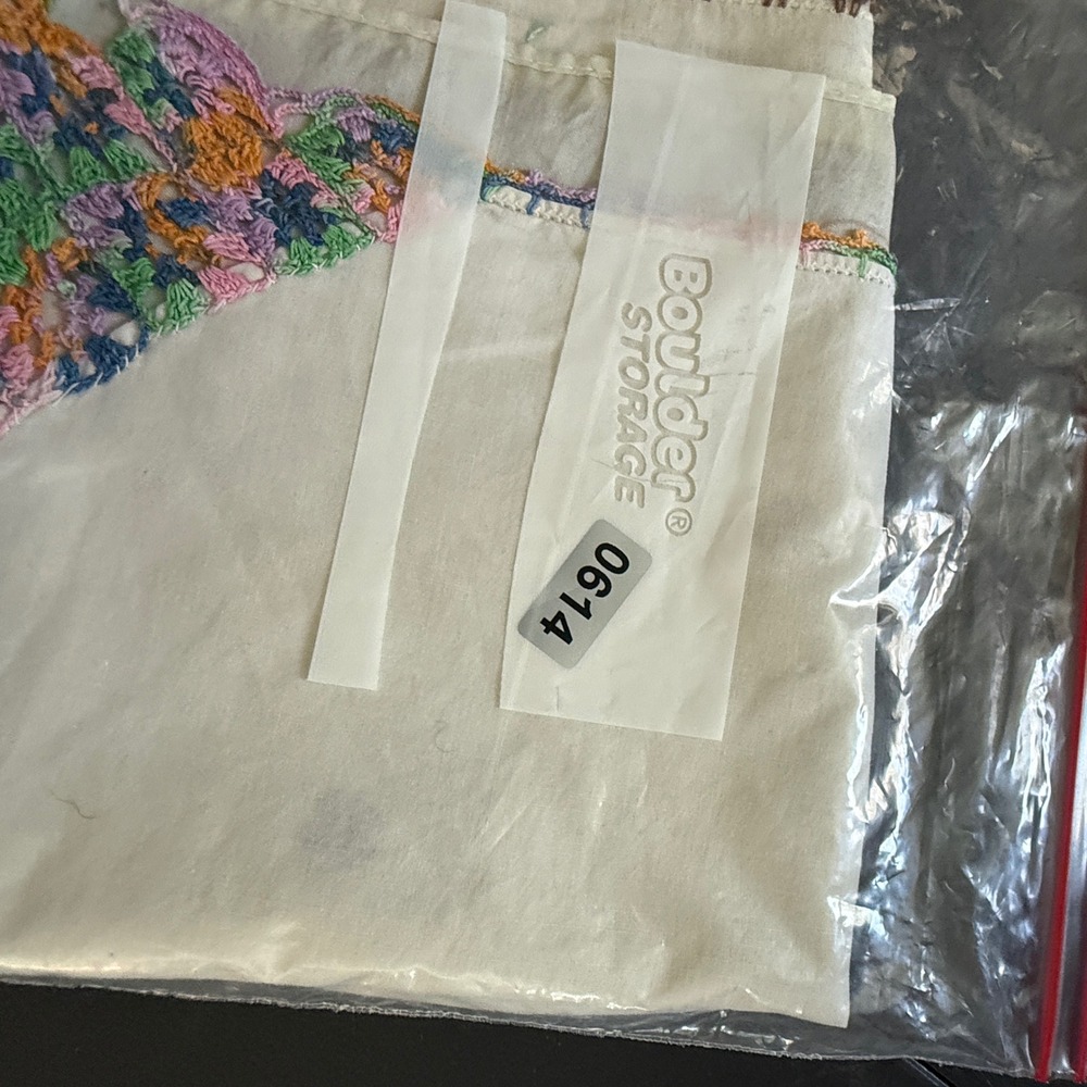 Vintage Handkerchief Lot 3 Embroidered Crochet Lace Floral White Brown Multi - Picture 11 of 11